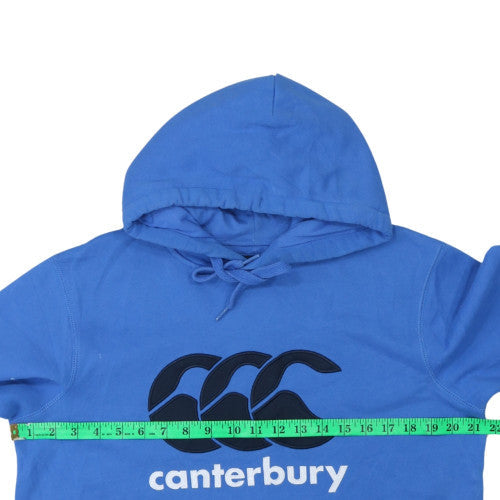 Canterbury Men's Blue Hoodie Pullover M Cotton Graphic Print