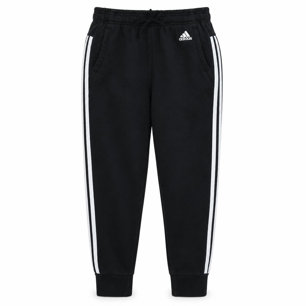 Adidas Women's Black Jogger Trousers S Side Stripe Elastic Waist