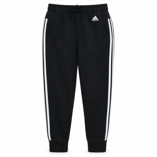 Adidas Women's Black Jogger Trousers S Side Stripe Elastic Waist