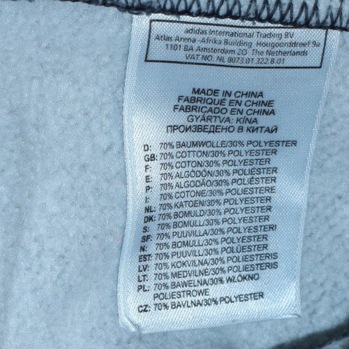Adidas Mens Grey Pullover Hoodie M Sports Fleece Sweatshirt