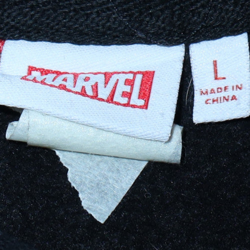 Primark Men’s Black Captain America Marvel Pullover Hoodie Size L