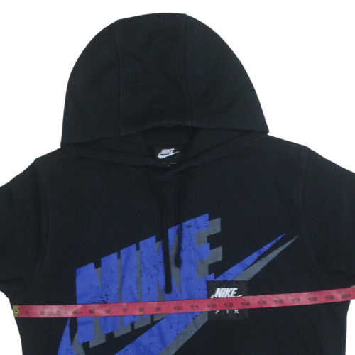 Nike Men's Black Pullover Hoodie M Graphic Print Sportswear