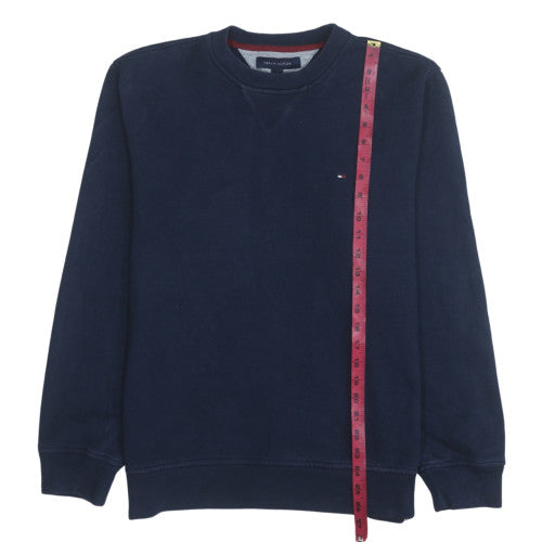 Tommy Hilfiger Men's Blue Crew Neck Cotton Sweatshirt Size M