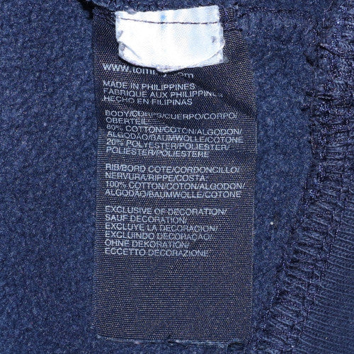 Tommy Hilfiger Men's Blue Crew Neck Cotton Sweatshirt Size M