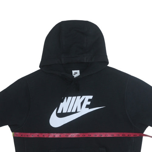 Nike Men's Black Pullover Hoodie M Logo Fleece Sweatshirt