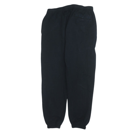 Nike Men's Black Small Fleece Jogger Sweatpants with Elastic Waist