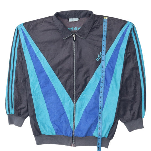Adidas Men's Blue Vintage Bomber Sports Jacket L 42in Full Zip