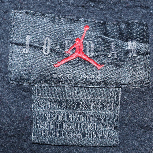 Nike Jordan Boys Black Red Crew Neck Sweatshirt 12-13 Years Cotton Blend