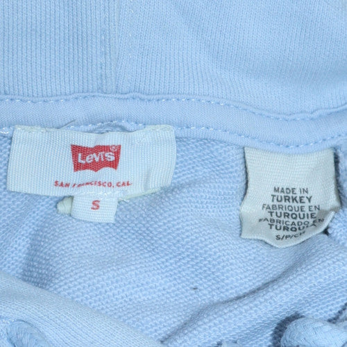 Levi's Women's Blue Pullover Hoodie Small Cotton Casual