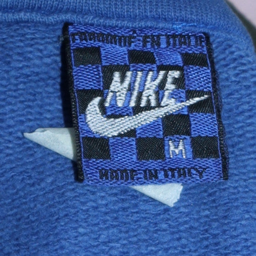 Nike Men's Blue Fleece Track Jacket M Regular Fit Full Zip Vintage