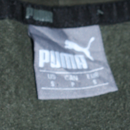 Puma Men's Green Pullover Hoodie Size S Fleece Sportswear