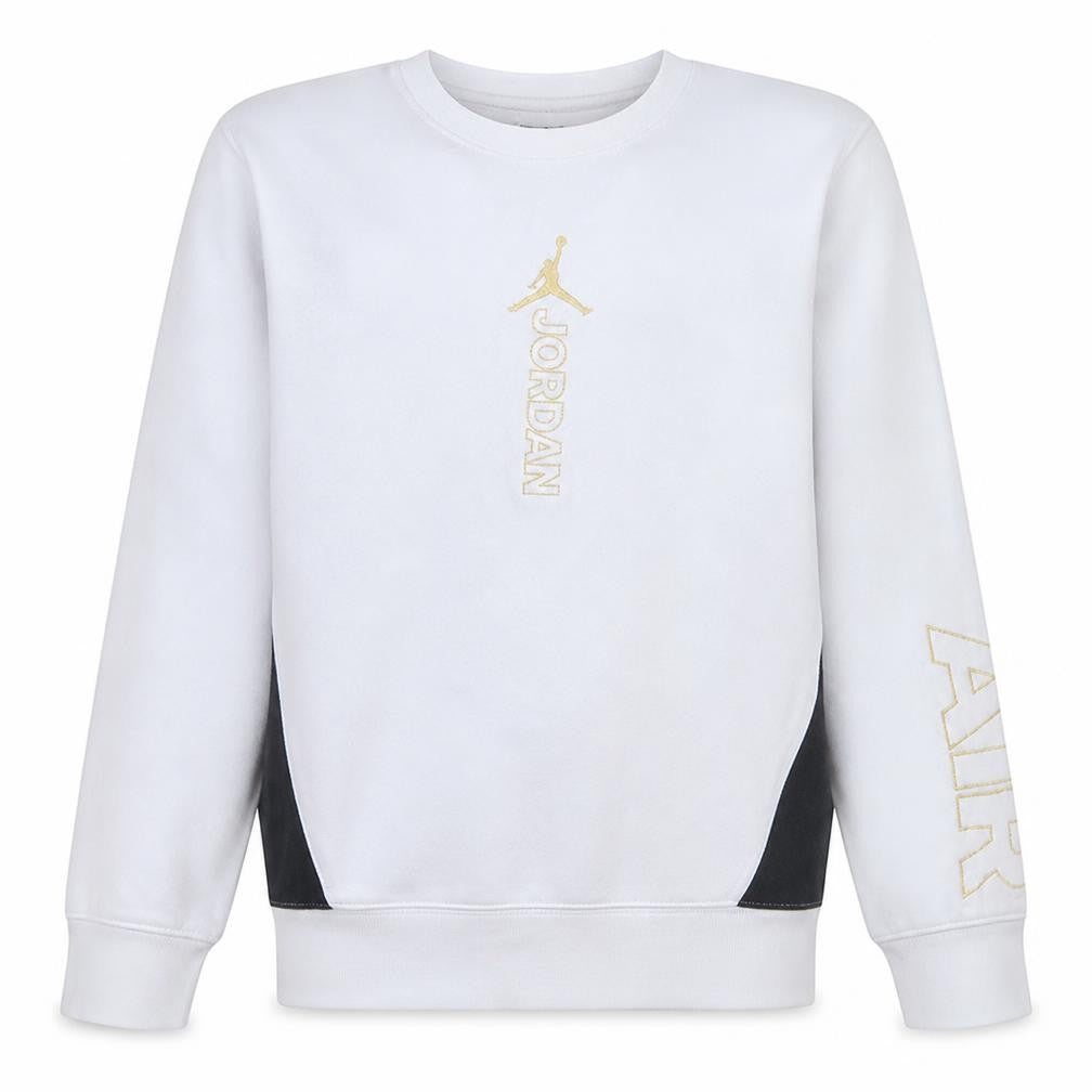 Nike Jordan Boys White Crew Neck Sweatshirt 12-13 Years Pullover Style