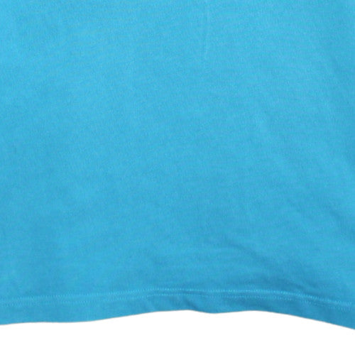 Cotton Traders Men’s Blue Collared Henley Sweatshirt Size M
