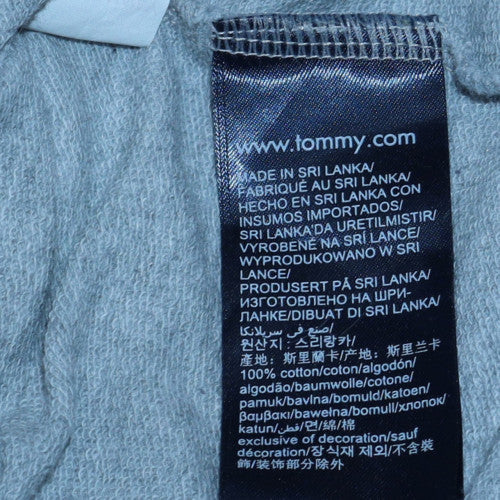 Tommy Hilfiger Mens Grey Cotton Crew Neck Sweatshirt Size L