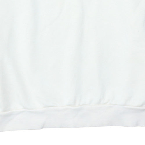 Adidas Boys White 1/2 Zip Fleece Sweatshirt 15-16 Years Originals Logo