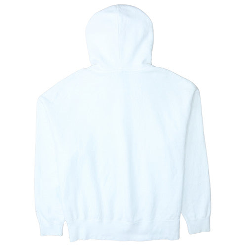 Nike Men's White Pullover Hoodie L Logo Graphic Fleece Sweatshirt