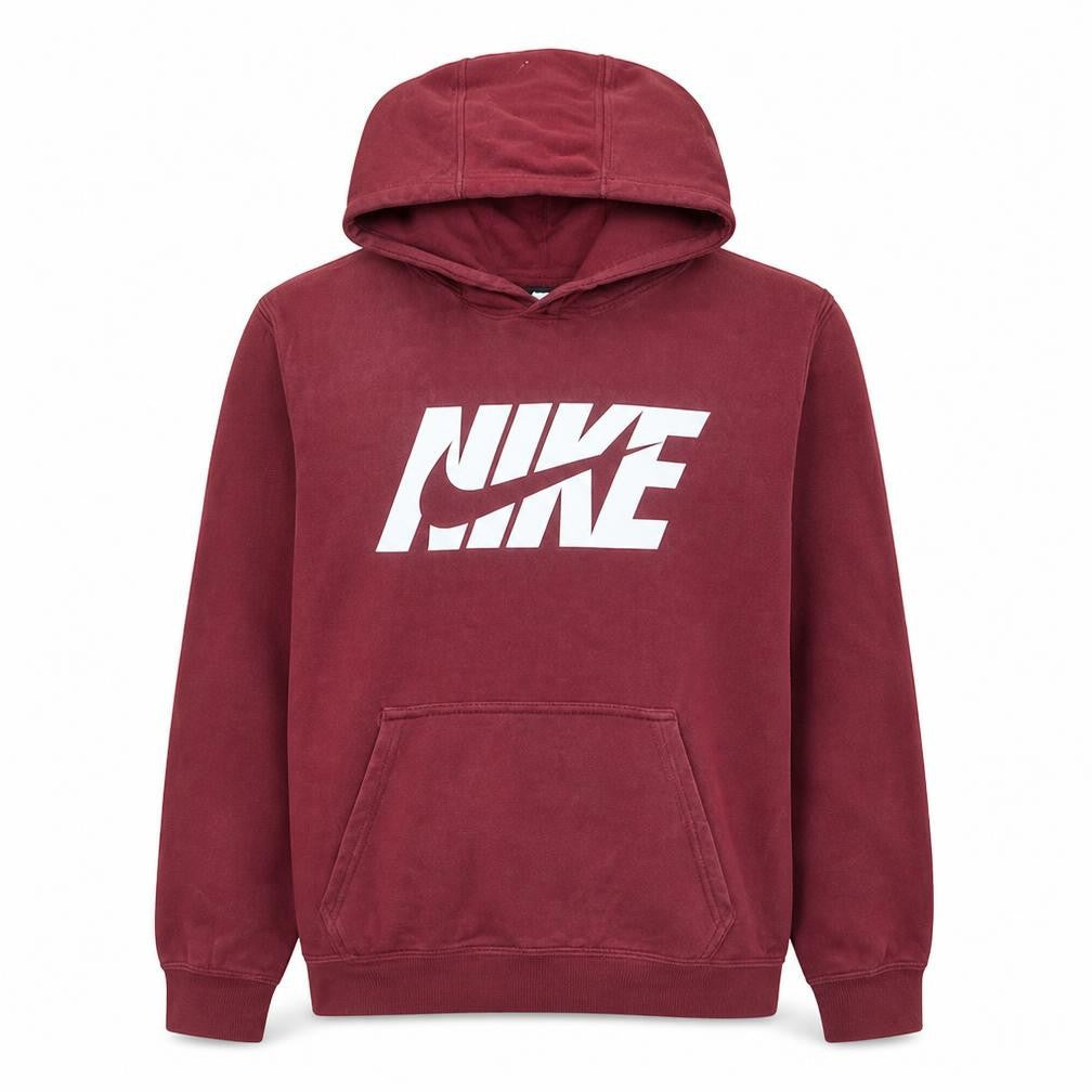 Nike Mens Red Pullover Hoodie Sweatshirt Size M Regular Fit Sportswear