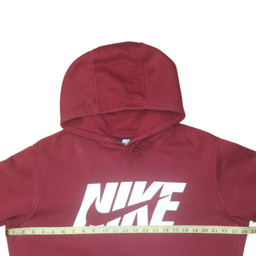 Nike Mens Red Pullover Hoodie Sweatshirt Size M Regular Fit Sportswear