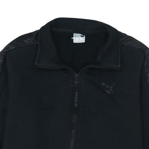 Puma Men's Black Medium Track Jacket Cotton Blend Full Zip