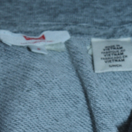 Levi's Men's Grey Crew Neck Graphic Logo Pullover Sweatshirt Size S