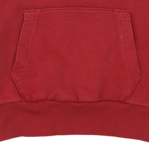 Puma Womens Red Pullover Hoodie Sweatshirt Size M Casual Logo