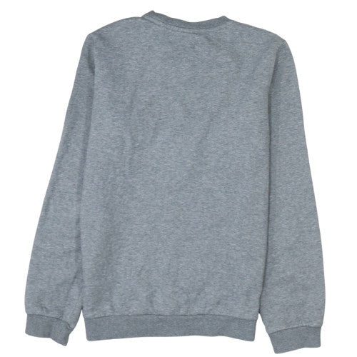 Puma Boys Grey Logo Pullover Sweatshirt 13-14 Years Fleece Regular Fit