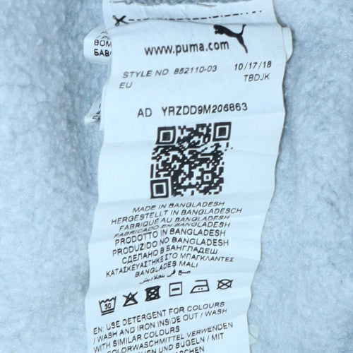 Puma Boys Grey Logo Pullover Sweatshirt 13-14 Years Fleece Regular Fit
