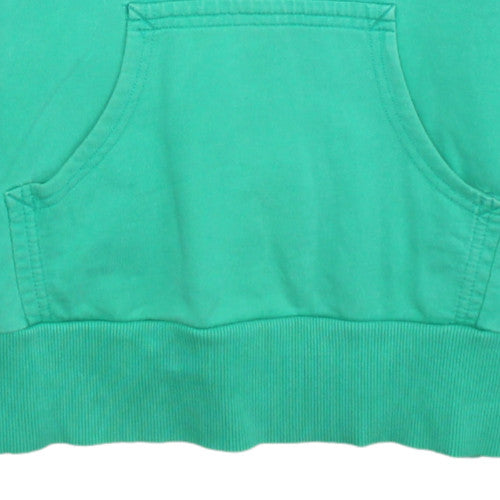 Nike Women Green Hoodie UK 12/14 Pullover Cotton Athletic Dept