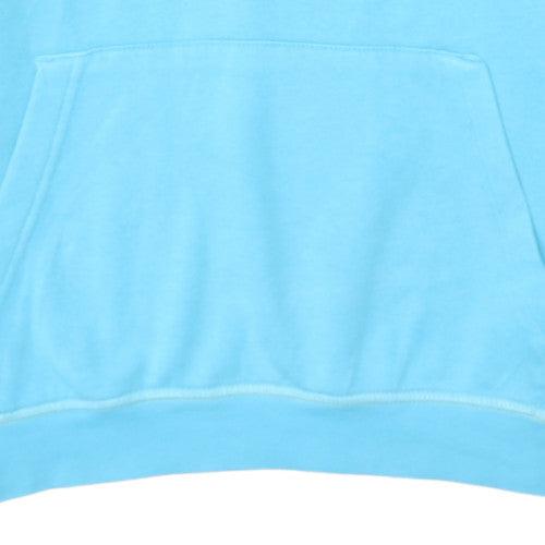 Nike Women's Blue Pullover Hoodie XL Just Do It Graphic Cotton Blend