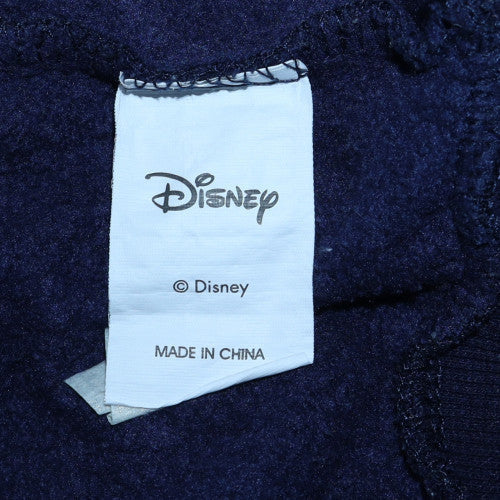 Disney Womens Navy Stitch Sweatshirt XL 18/20 Pullover Cotton Casual