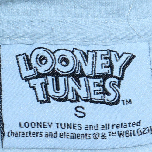 Looney Tunes Mens Grey Bugs Bunny Graphic Pullover Sweatshirt Size S