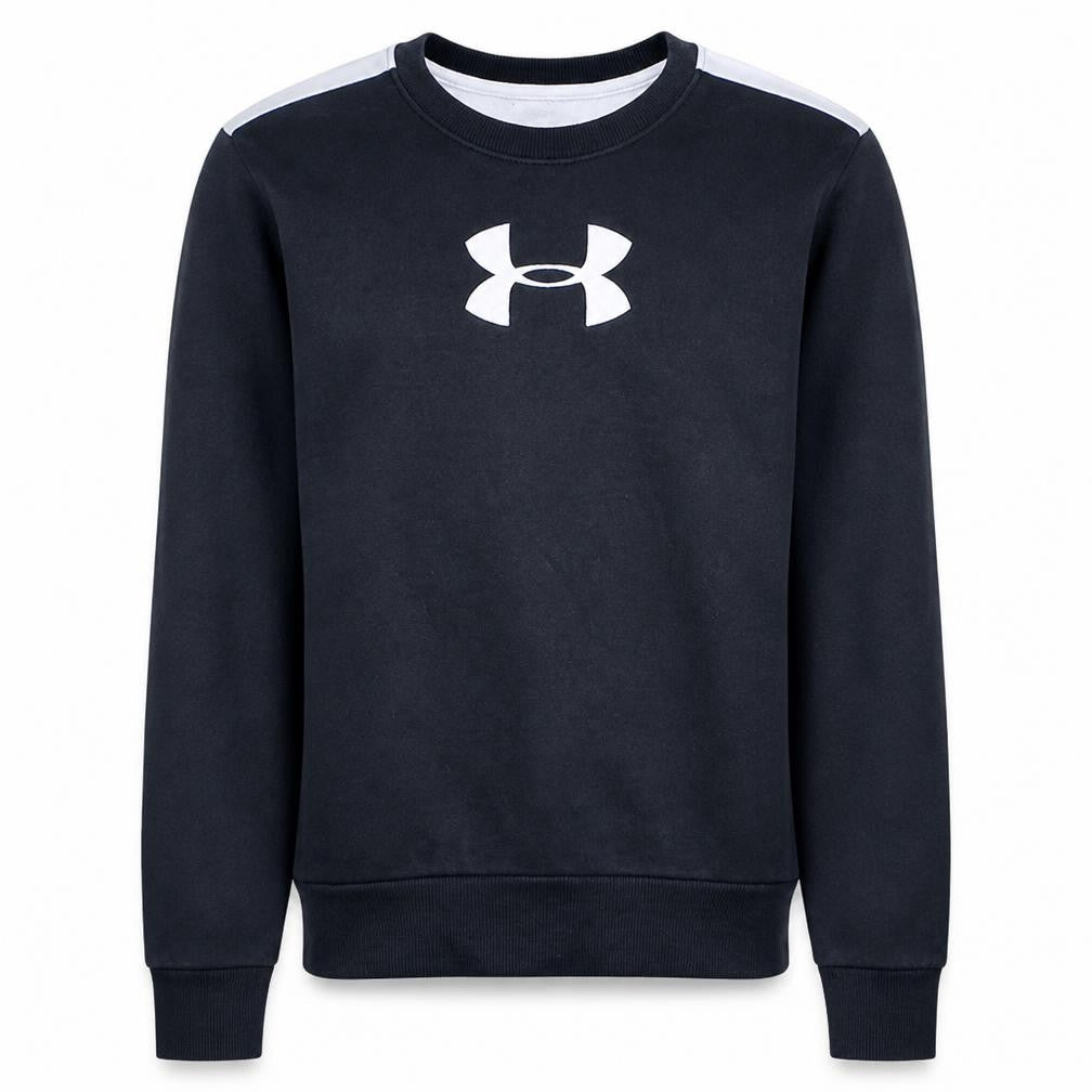 Under Armour Men's Black XS Pullover Crew Neck Logo Sweatshirt