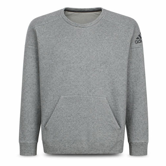 Adidas Men's Grey Pullover Sweatshirt Size S Regular Fit