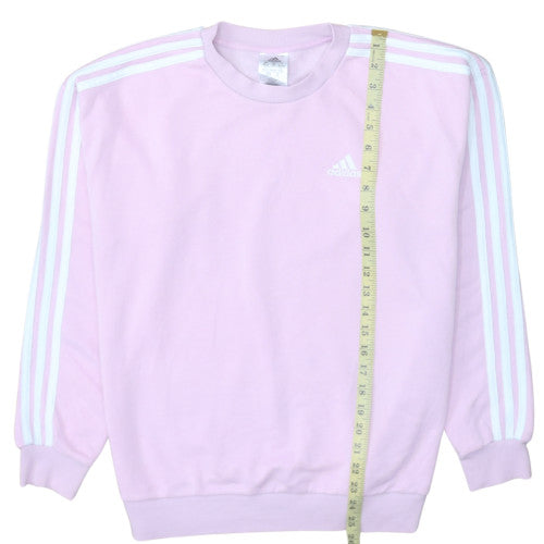 Adidas Women's Pink Crew Neck Pullover Sweatshirt XS Cotton Blend