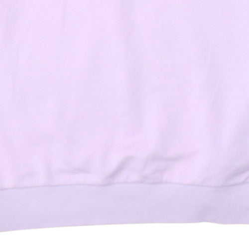 Adidas Women's Pink Crew Neck Pullover Sweatshirt XS Cotton Blend