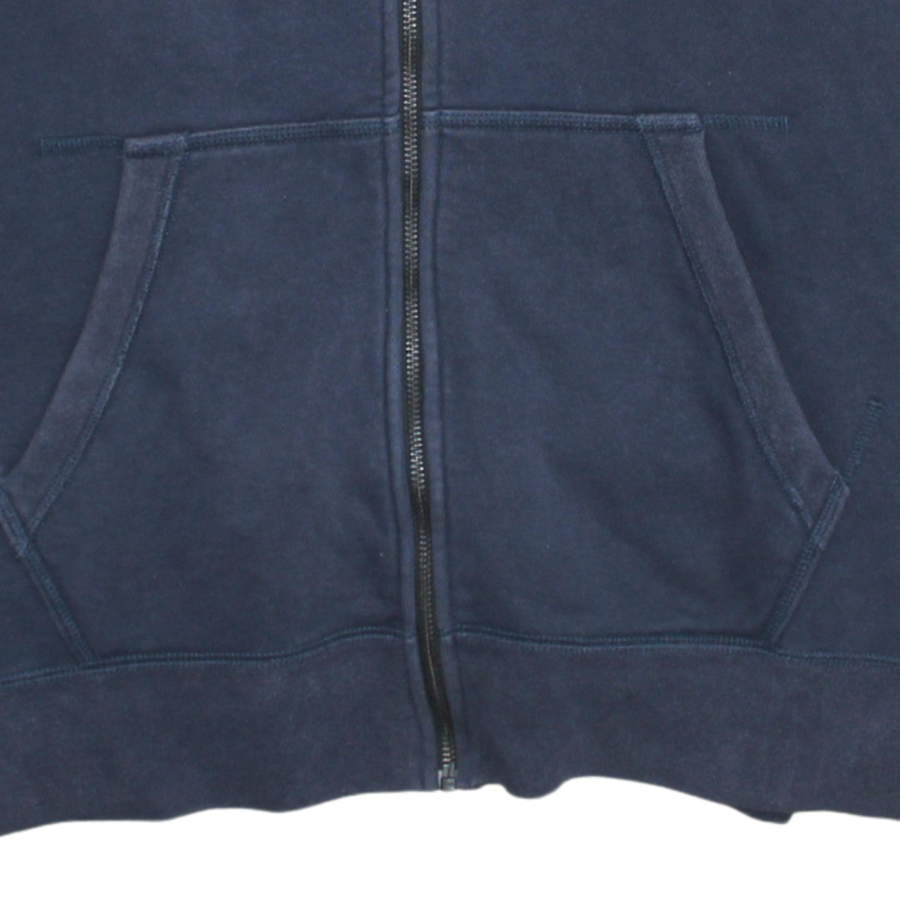 Nike Men's Blue Full Zip Hoodie Size L Cotton Blend