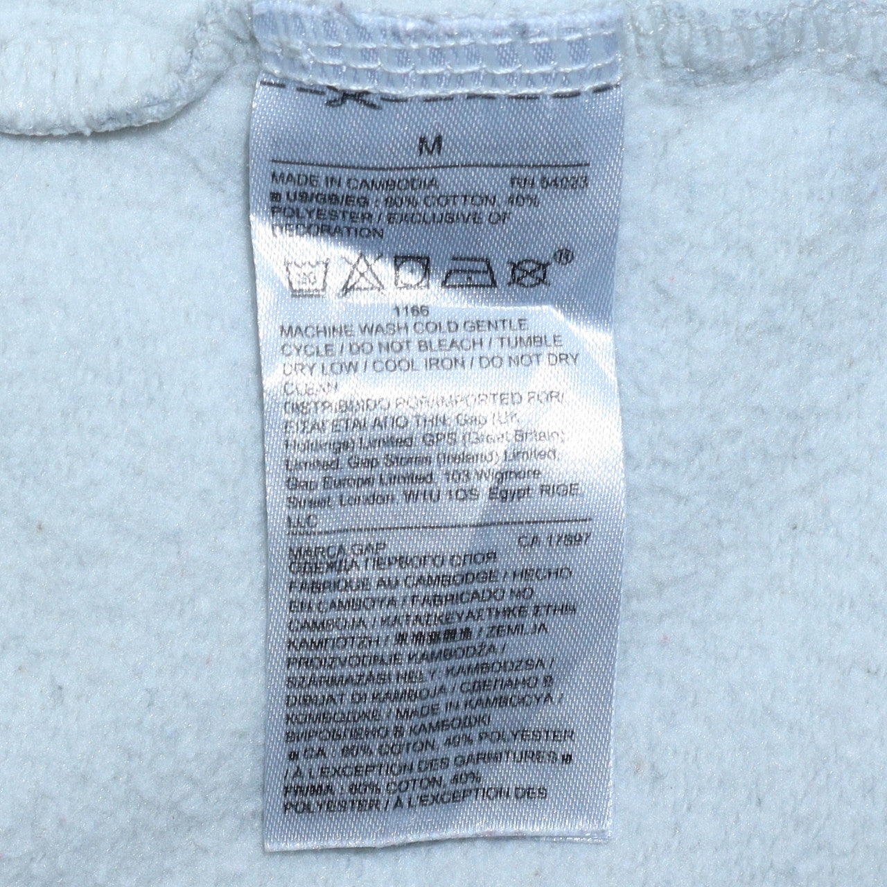 GAP Womens Grey Pullover Hoodie M Cotton Blend Logo Casual