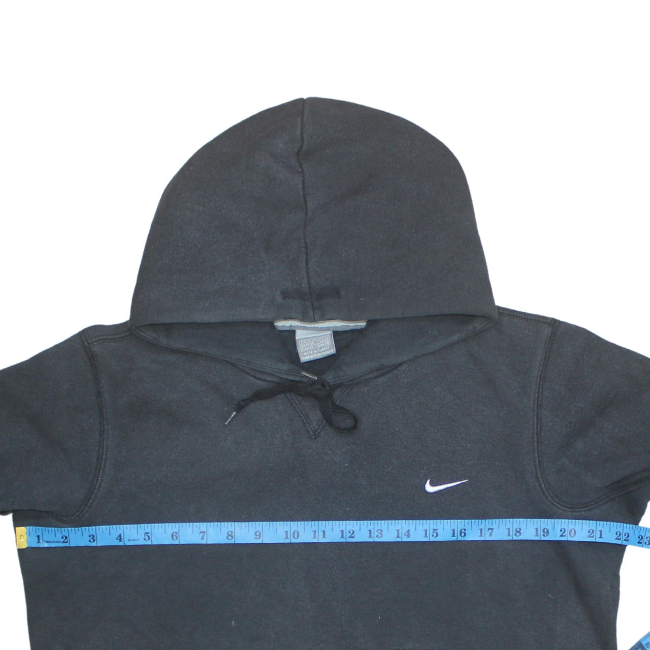 Nike Men's Black Pullover Hoodie S Regular Fit Fleece Logo Sportswear