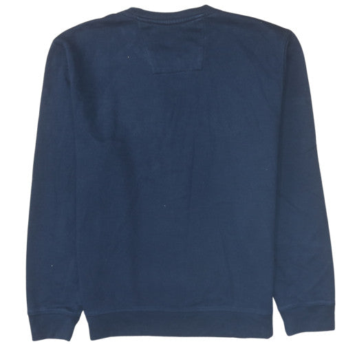 Nautica Men's Blue Crew Neck Pullover Sweatshirt L Embroidered Logo