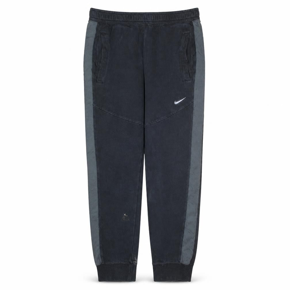 Nike Men's Black Jogger Activewear Trousers L Fleece Side Stripe