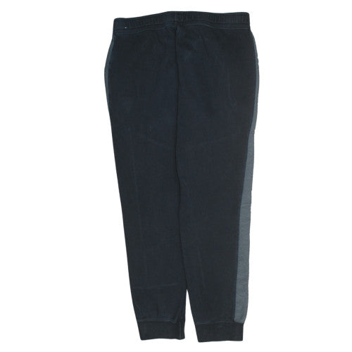 Nike Men's Black Jogger Activewear Trousers L Fleece Side Stripe