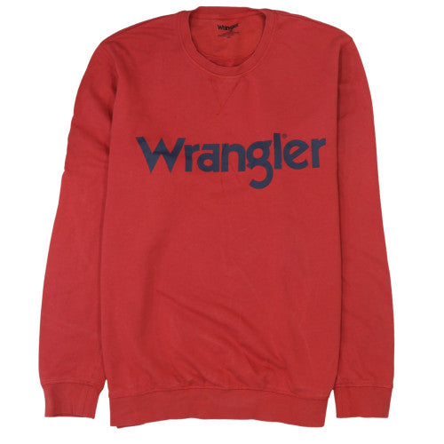 Wrangler Men's Red 2XL Crew Neck Pullover Sweatshirt