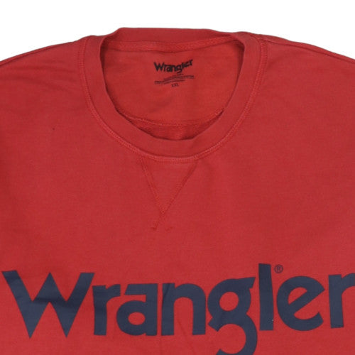 Wrangler Men's Red 2XL Crew Neck Pullover Sweatshirt