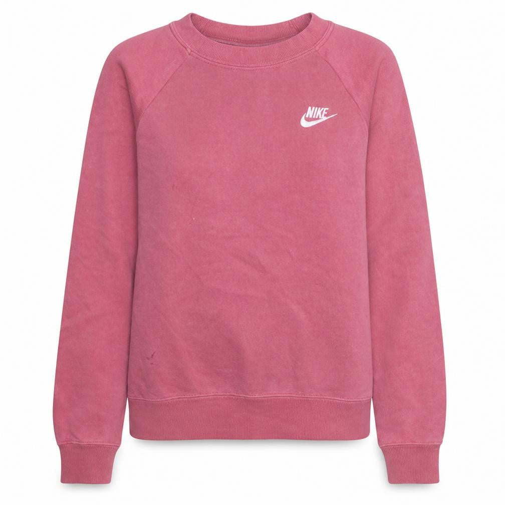 Nike Womens Pink XS Pullover Sweatshirt Crew Neck Logo Jumper