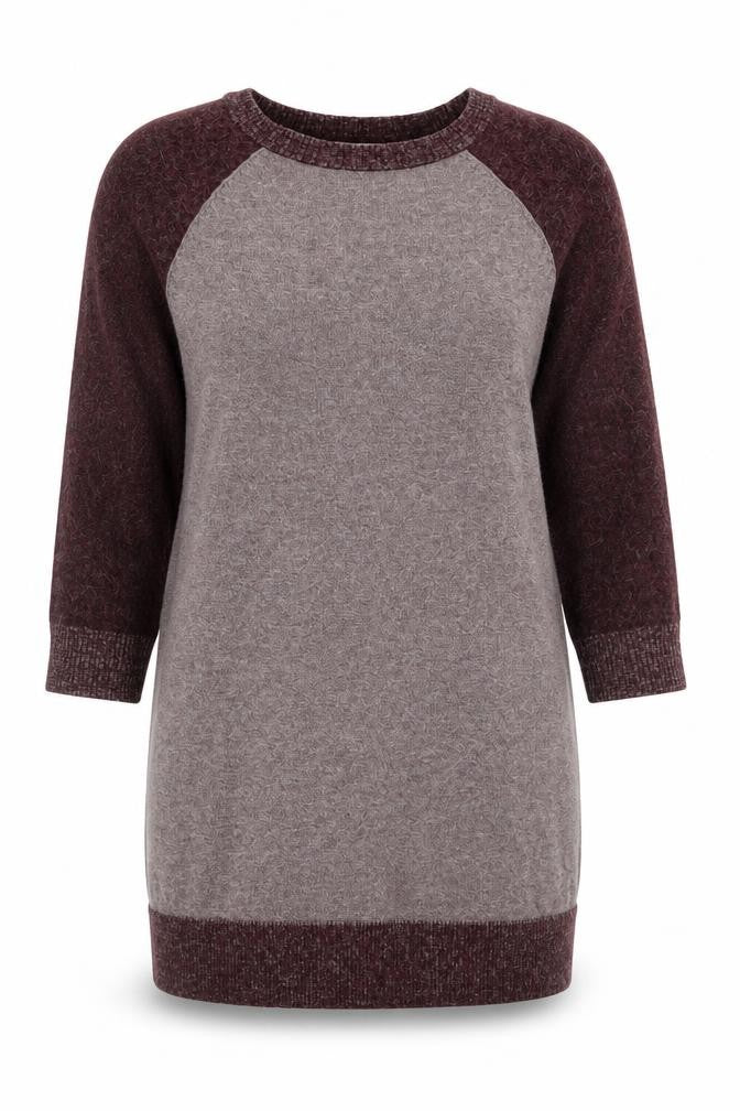 COS Women Brown Wool Blend Raglan Sleeve Long Pullover Jumper Size S