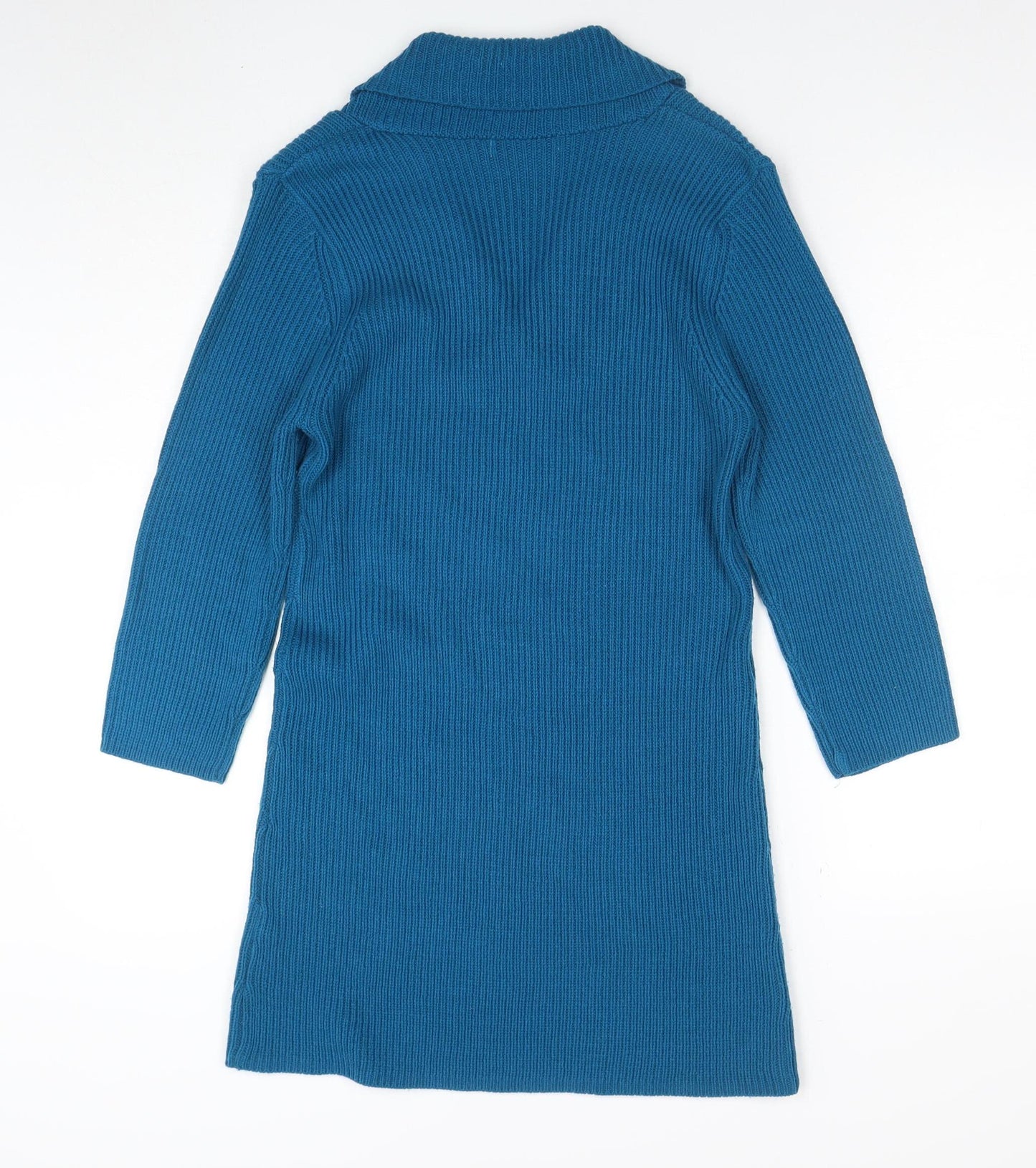 Marks & Spencer Women’s Blue 3/4 Sleeve Tunic Jumper Size L