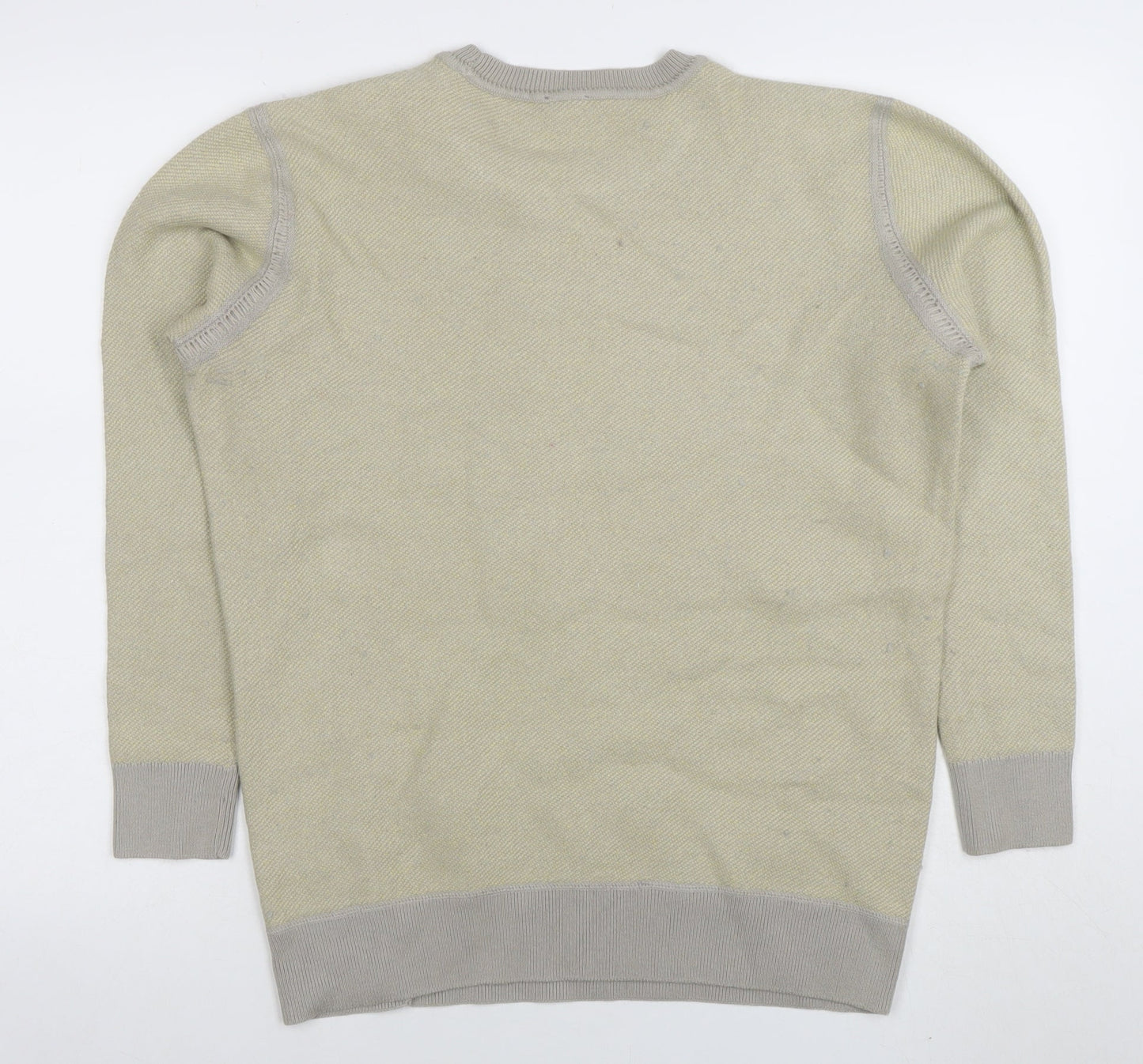 Freesoul Womens Beige Crew Neck Knit Jumper Size L