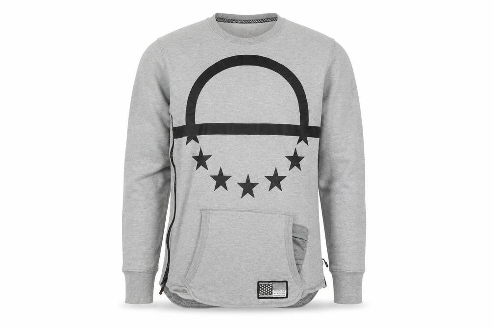 Nike Men’s Grey Graphic Sweatshirt M Pullover Long Sleeve