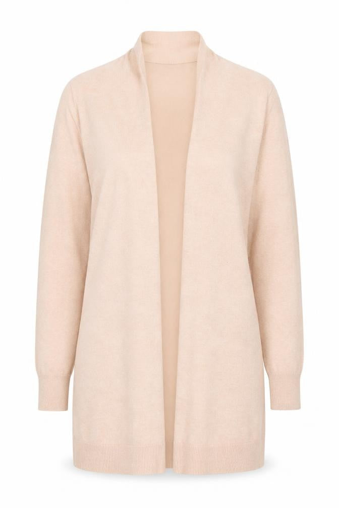 Miss Etam Women's Beige Long Sleeve Knit Cardigan M