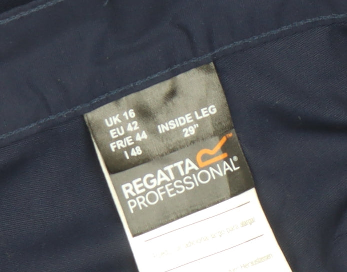 Regatta Professional Men's Blue Cargo Work Trousers Size 16
